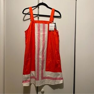 Orange and Pink Women's Dress